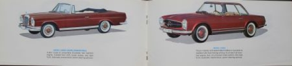Mercedes-Benz Modelprogram 1969 "Passenger Cars" Carbrochure (0243)